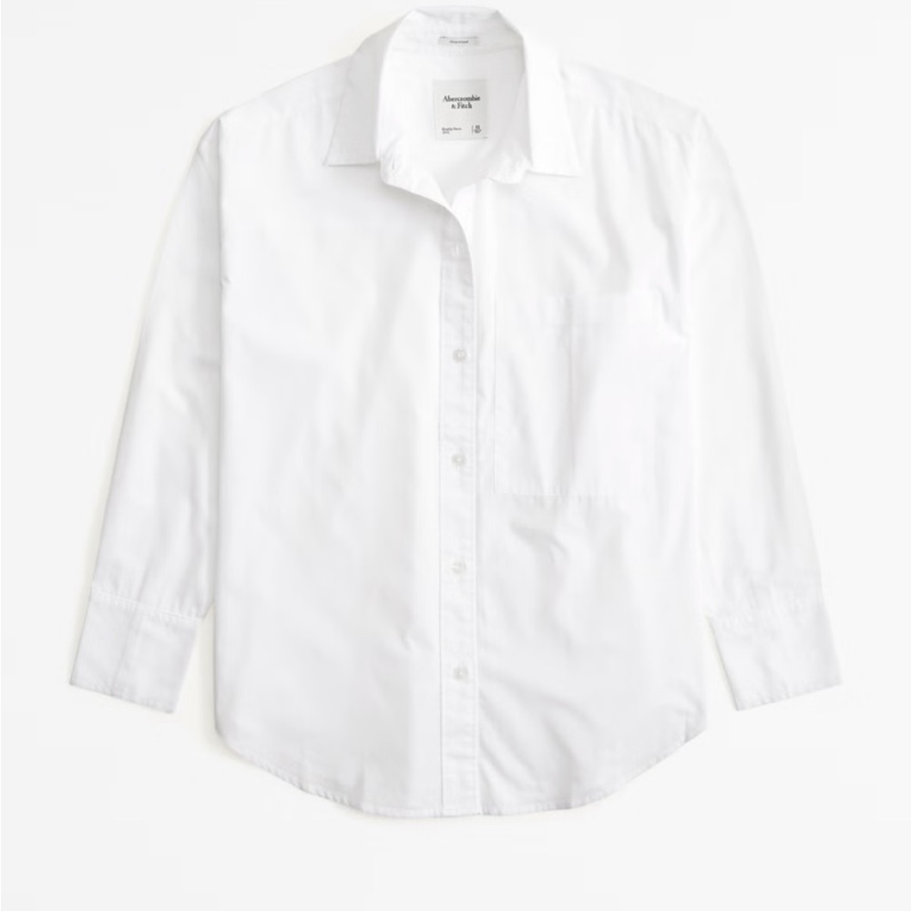 Abercrombie Oversized Poplin Shirt size medium